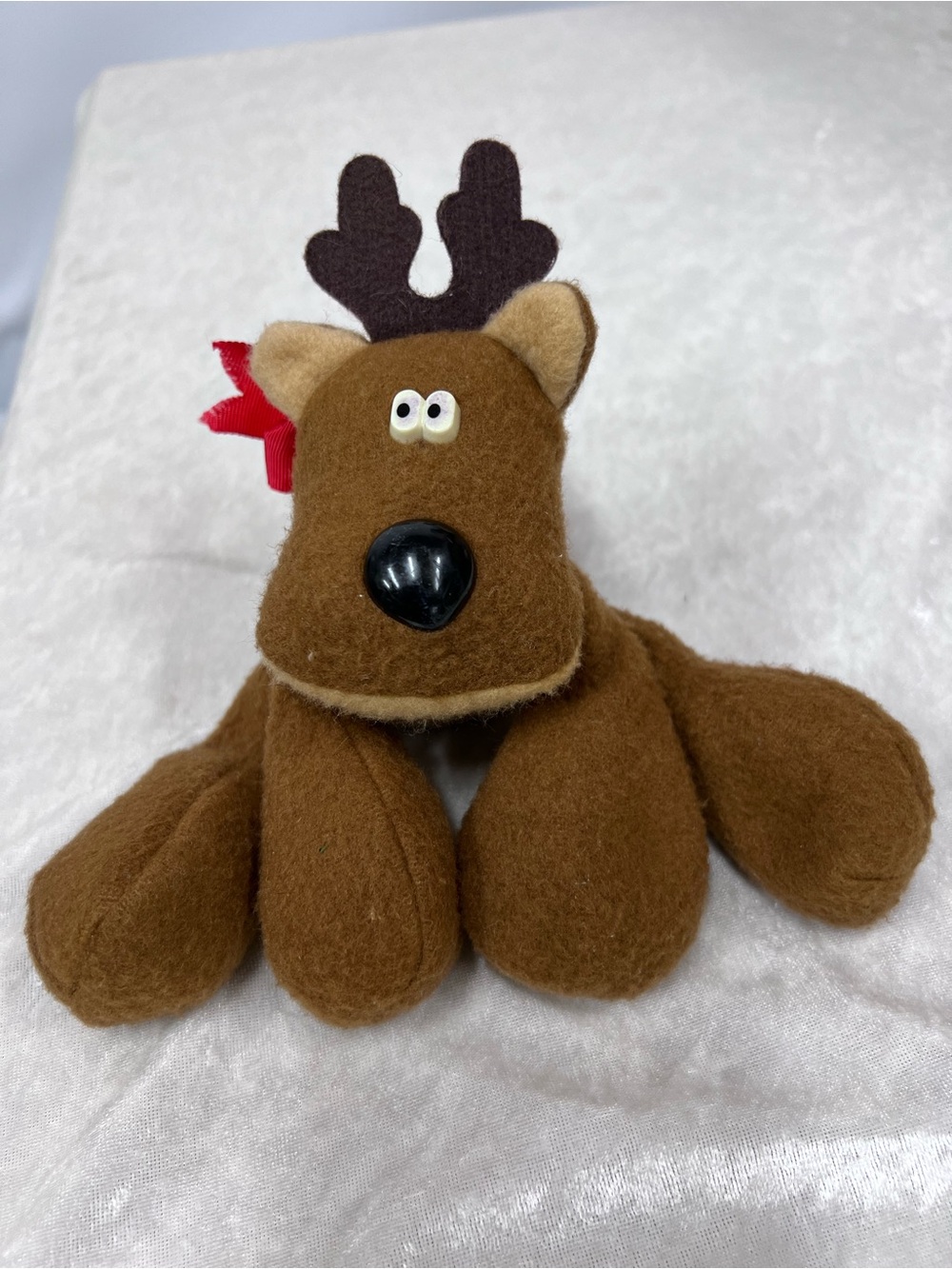 Vintage Hallmark Rodney Reindeer Stuffed Toy Kids Plush Holiday